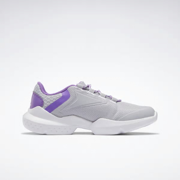 Reebok Split Fuel Running Shoes For Girls Colour:Grey/Purple/Silver
